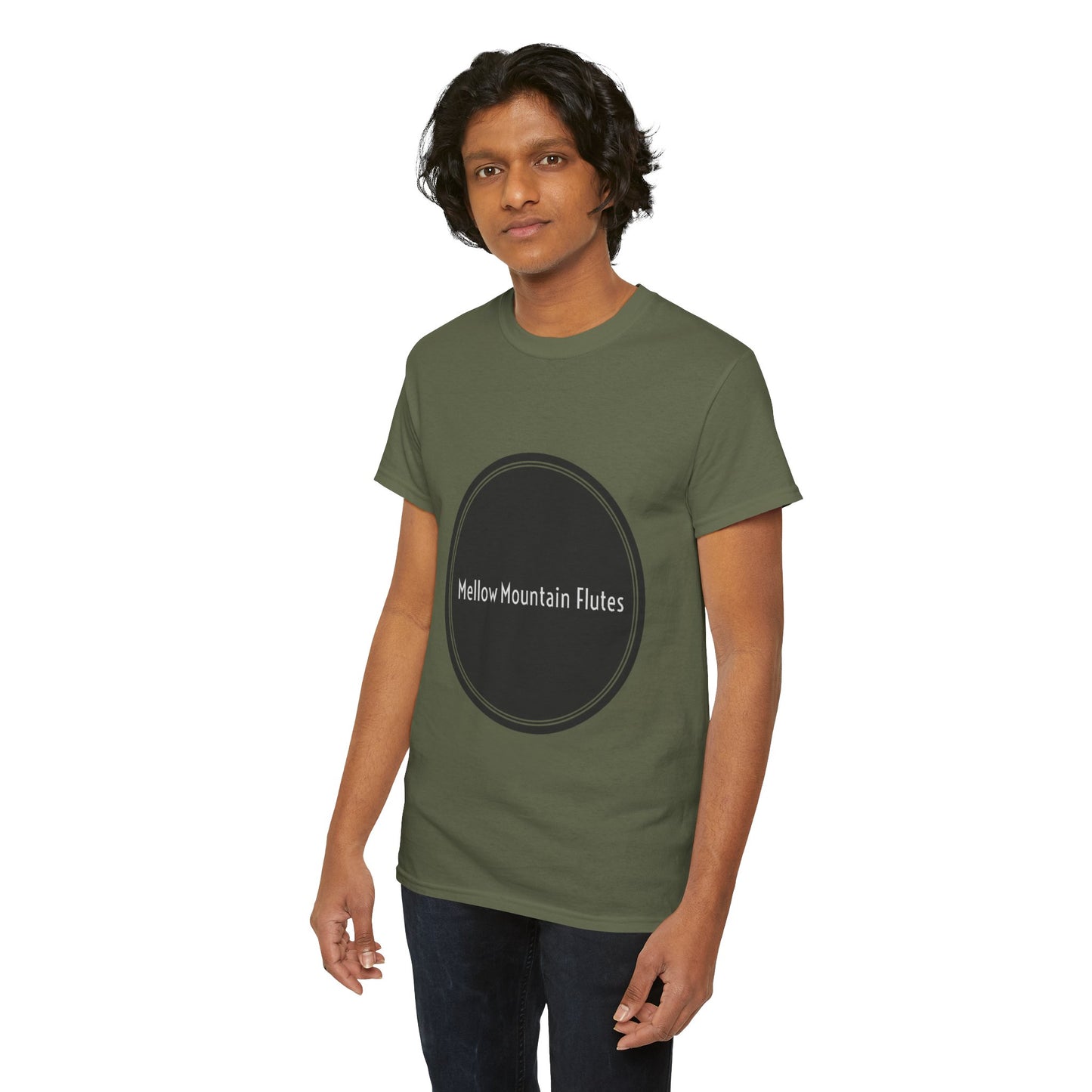 Mellow Mountain Flutes Logo | Unisex Heavy Cotton Tee