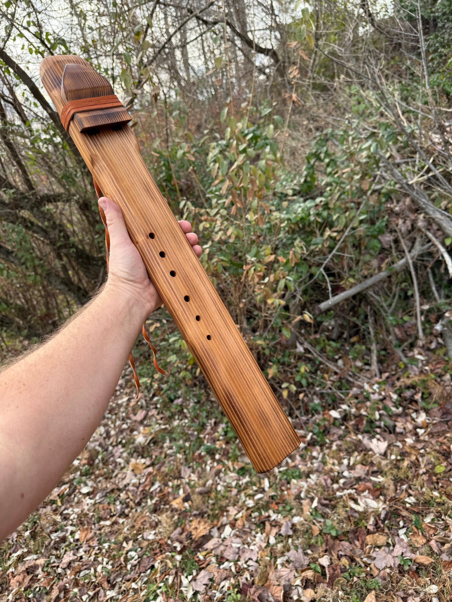 Native American Style Drone Flute | Western Cedar | Low Dm | 440 Hz.