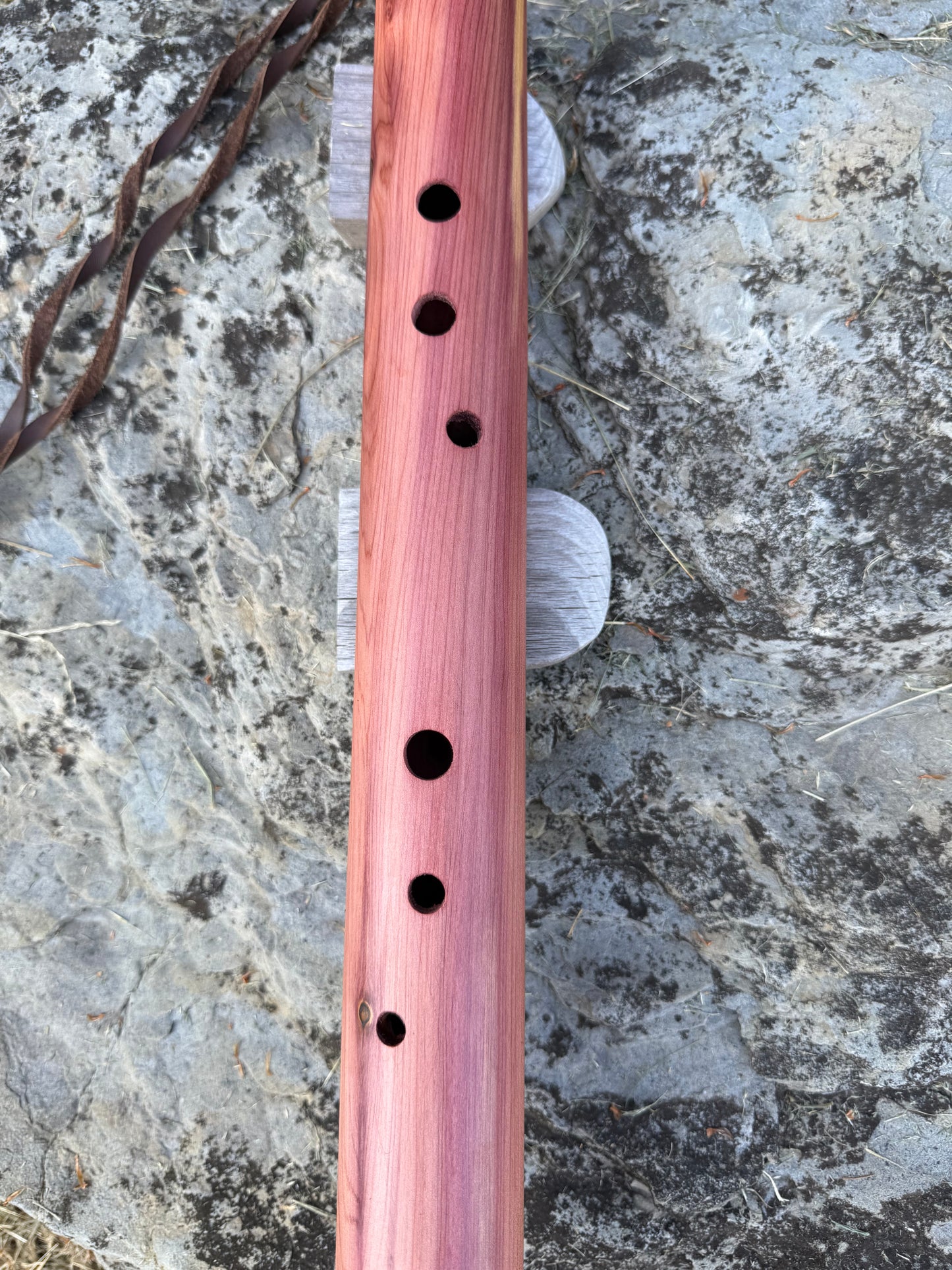 Handcrafted Native American Style Flute | Bass F#m | Side Blown | Right hand on Bottom