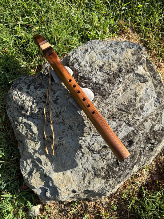 Handcrafted Native American Style Flute | Western Cedar | Key of E Minor
