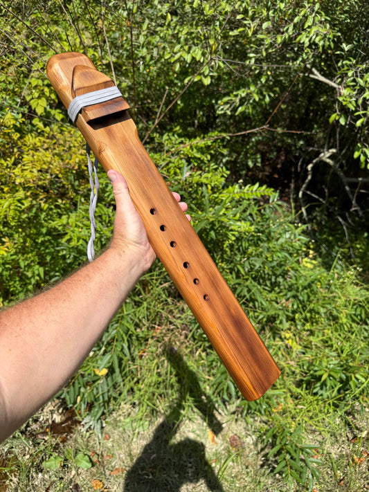 Native American Style Drone Flute | Western Cedar | Low Dm | 440 Hz.