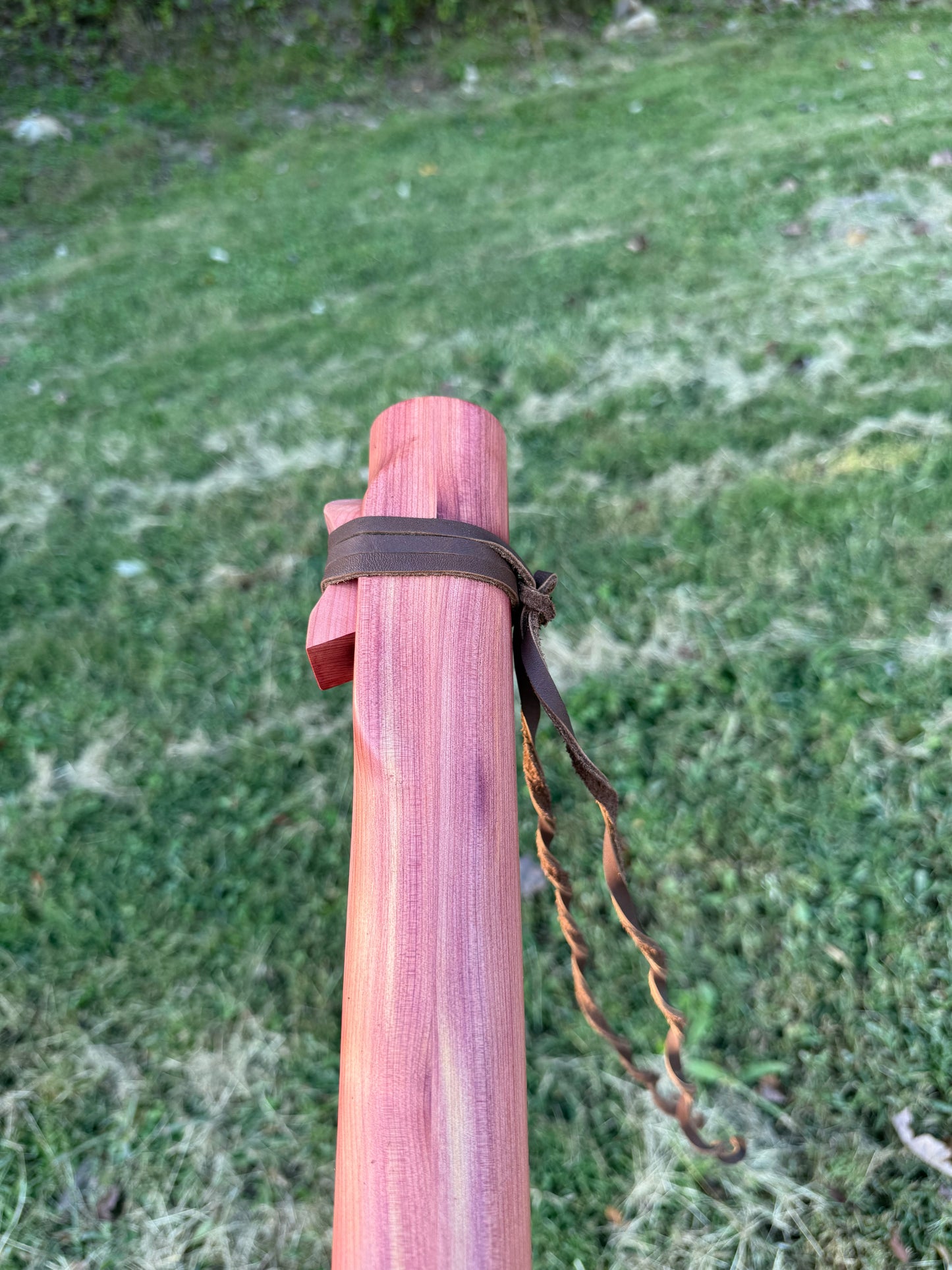 Handcrafted Native American Style Flute | Bass F#m | Side Blown | Right hand on Bottom