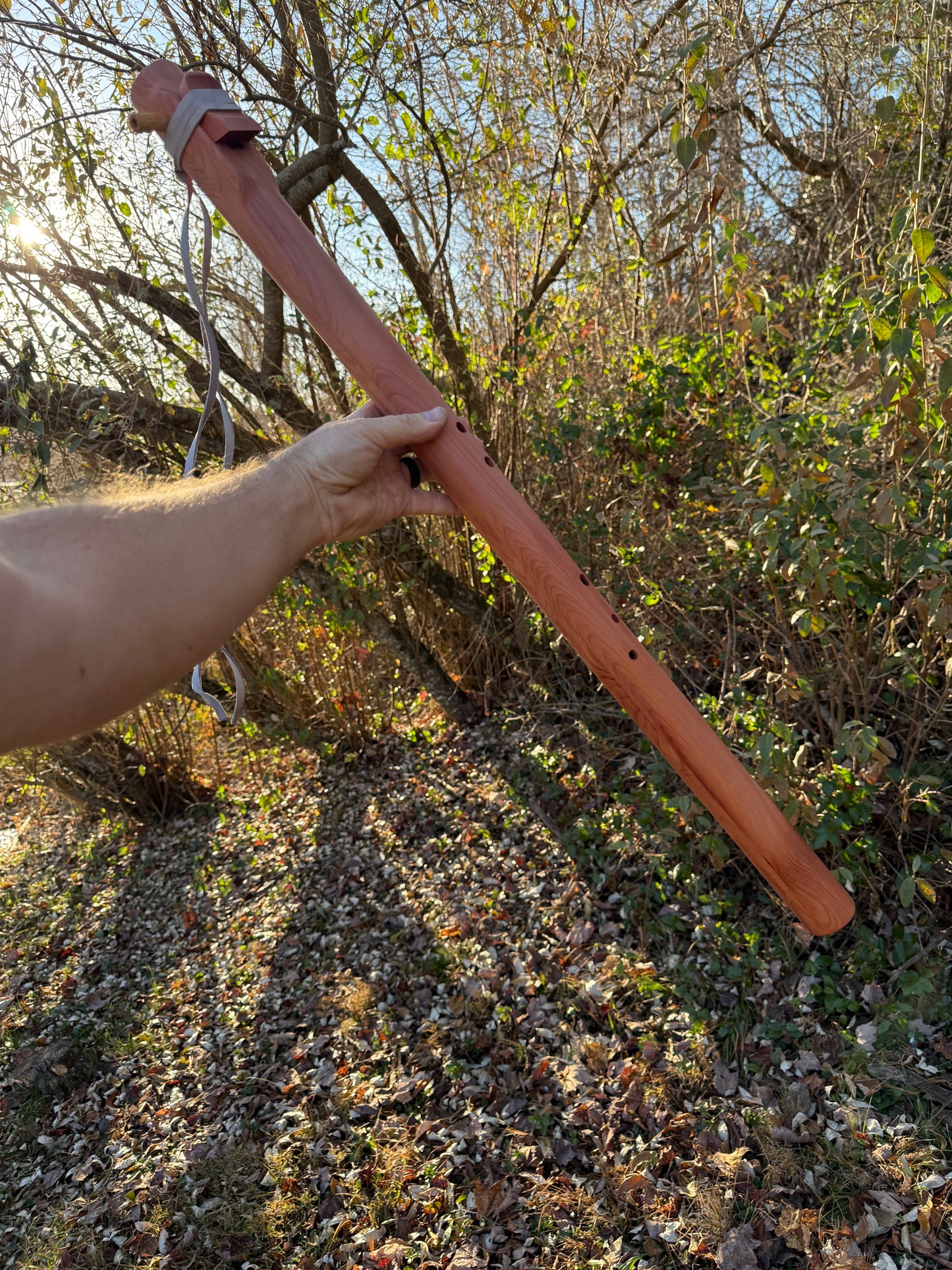 Handcrafted Native American Style Flute | Bass Gm | Side Blown | Right hand on Bottom | 440 Hz.