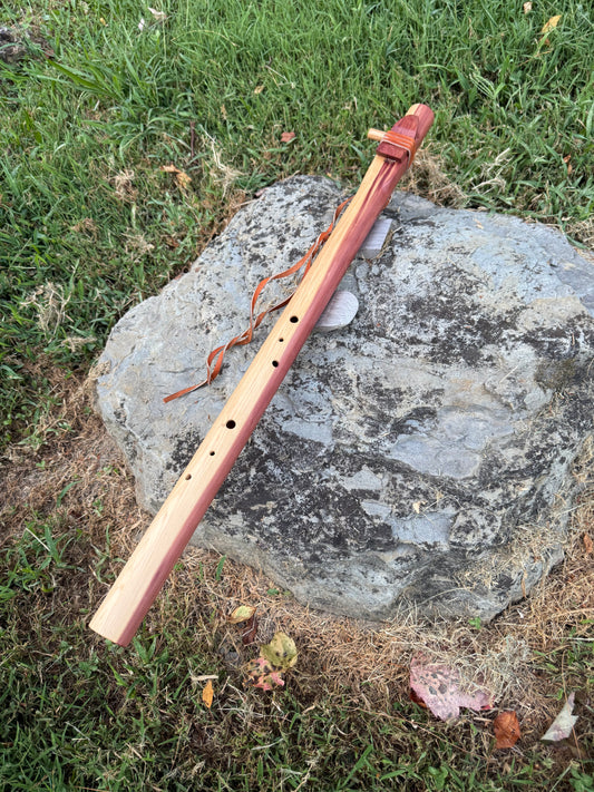 Handcrafted Native American Style Side-Blown Flute | Eastern Cedar | Key of B Aeolian
