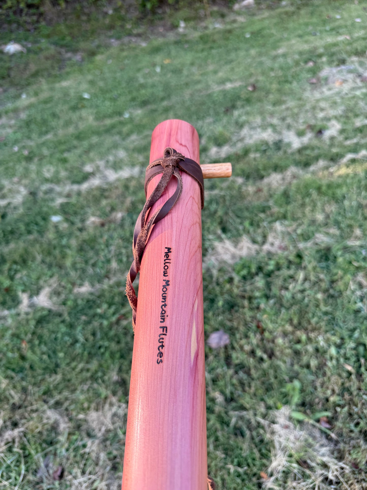 Handcrafted Native American Style Flute | Bass F#m | Side Blown | Right hand on Bottom