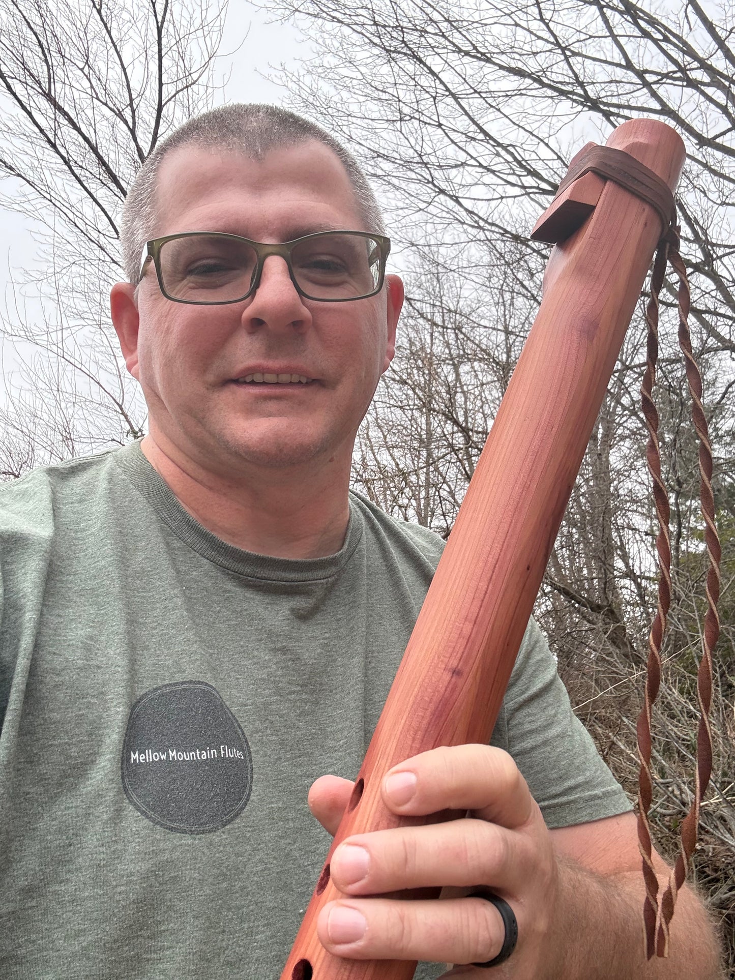 Handcrafted Native American Style Flute | Bass F#m | Side Blown | Right hand on Bottom | 432 Hz.