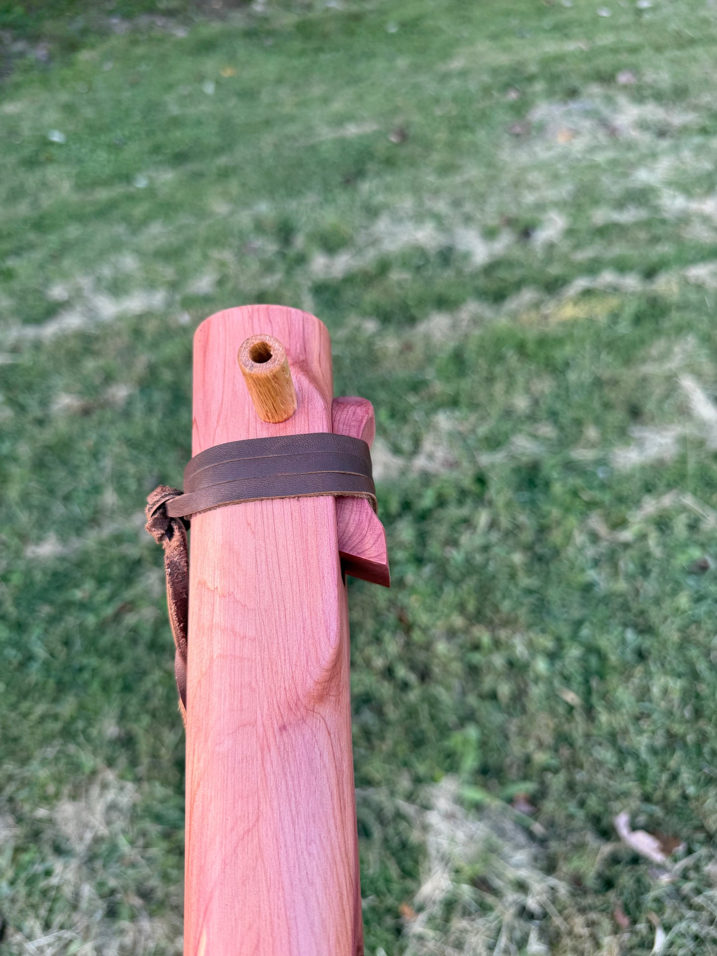 Handcrafted Native American Style Flute | Bass F#m | Side Blown | Right hand on Bottom