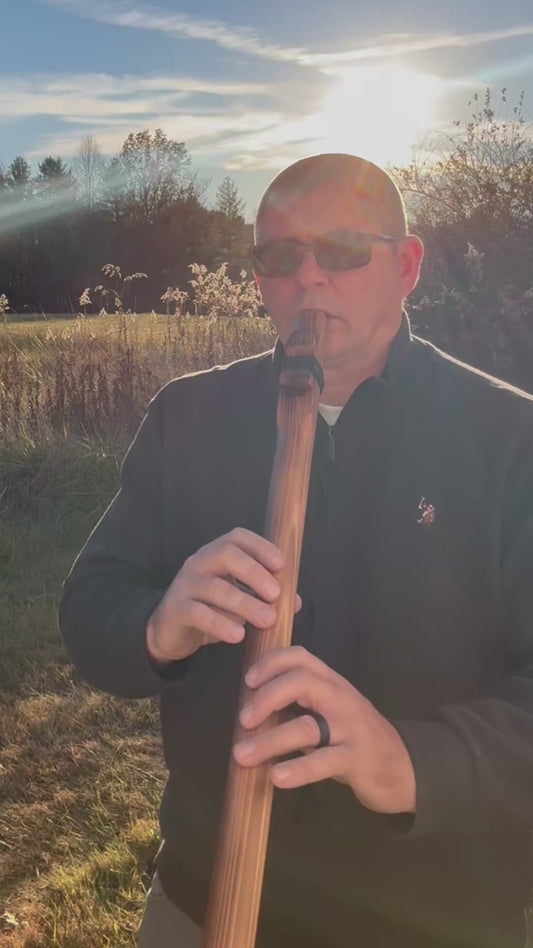 Native American Style Flute in Low D Minor | Tuned to 440 Hz | Handcrafted Cedar