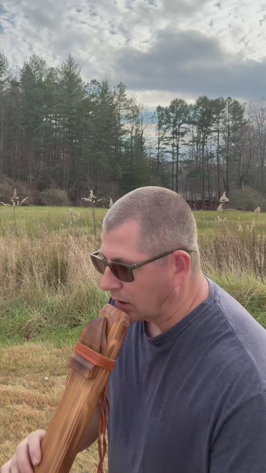 Native American Style Drone Flute | Western Cedar | Low Dm | 440 Hz.