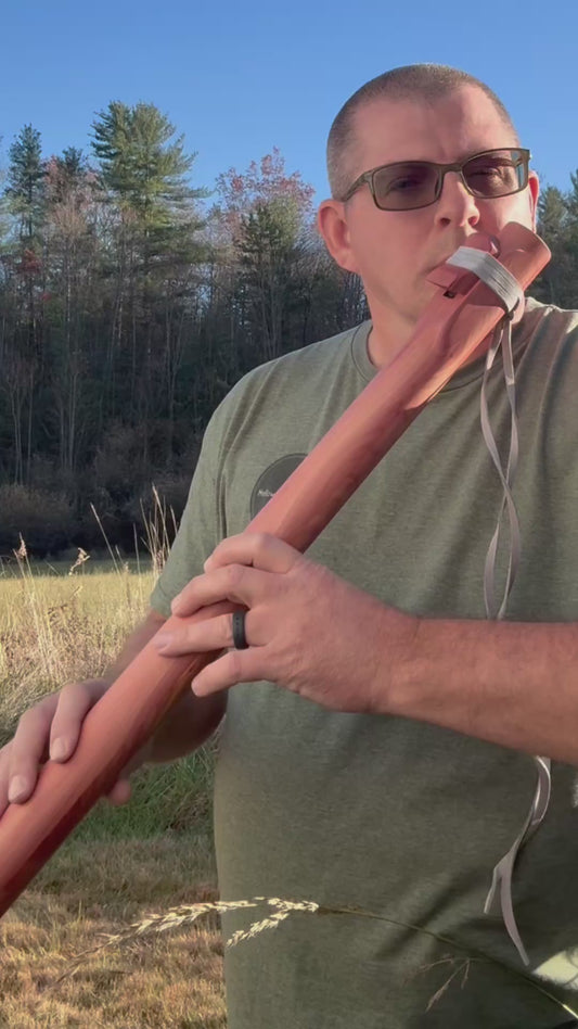 Handcrafted Native American Style Flute | Bass Gm | Side Blown | Right hand on Bottom | 440 Hz.