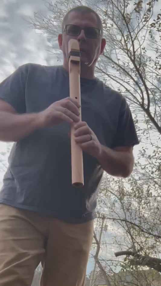 Native American Style Flute in Low D Minor | Tuned to 440 Hz | Handcrafted Cedar