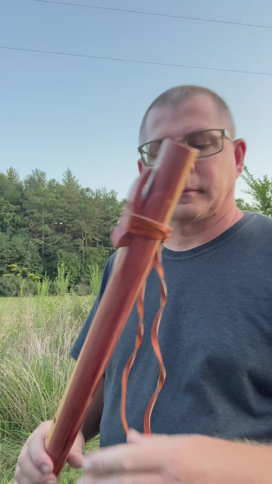 Handcrafted Native American Style Side-Blown Flute | Eastern Cedar | Key of B Aeolian